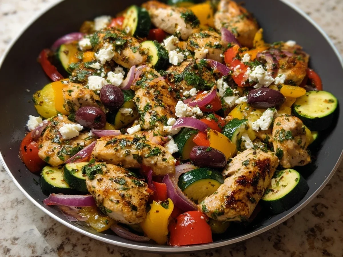 Mediterranean Chicken Stir-Fry: Quick & Healthy Dinner - Image 1