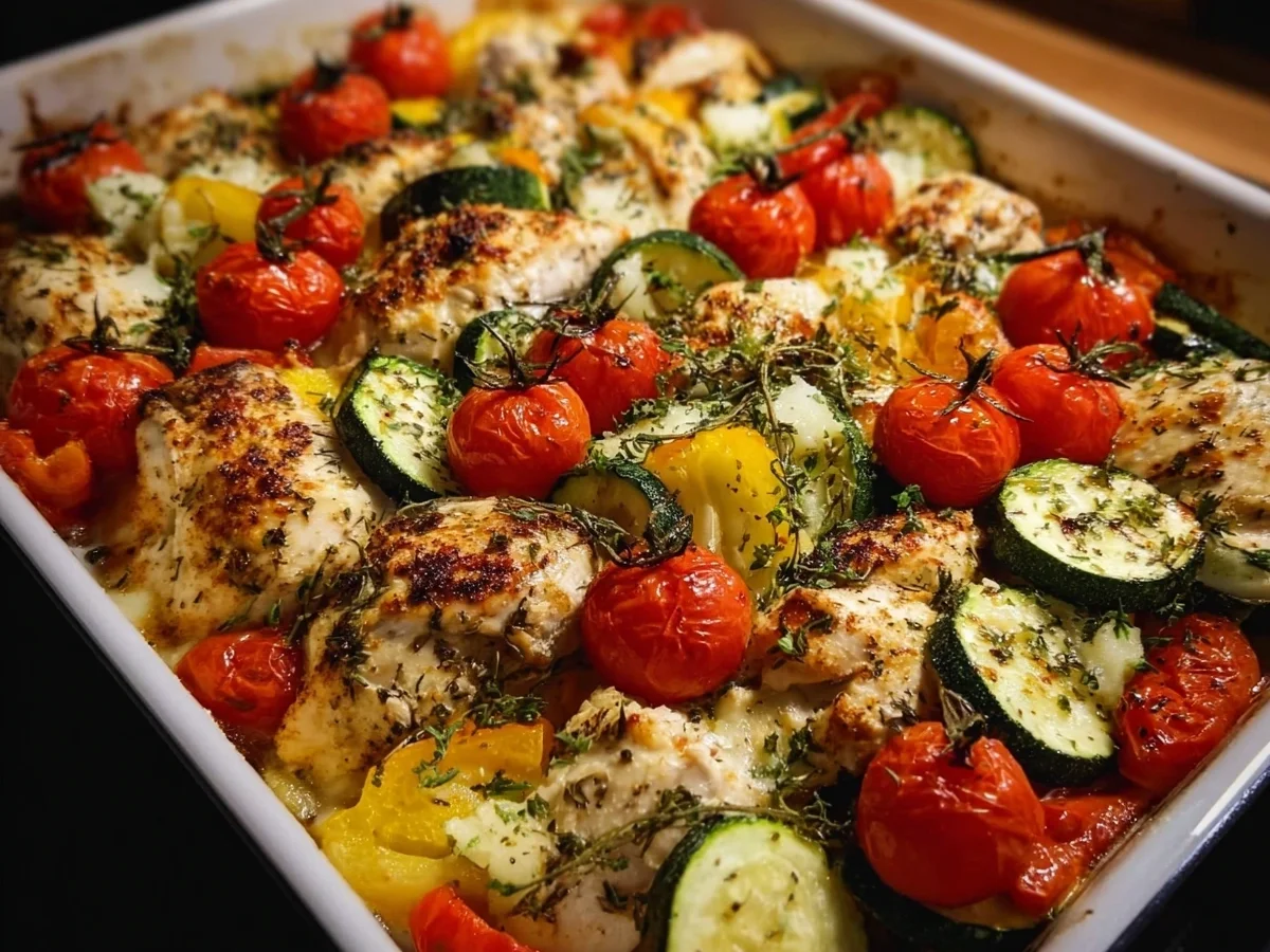 Mediterranean Chicken Zucchini Bake | Healthy One-Pan - Image 2