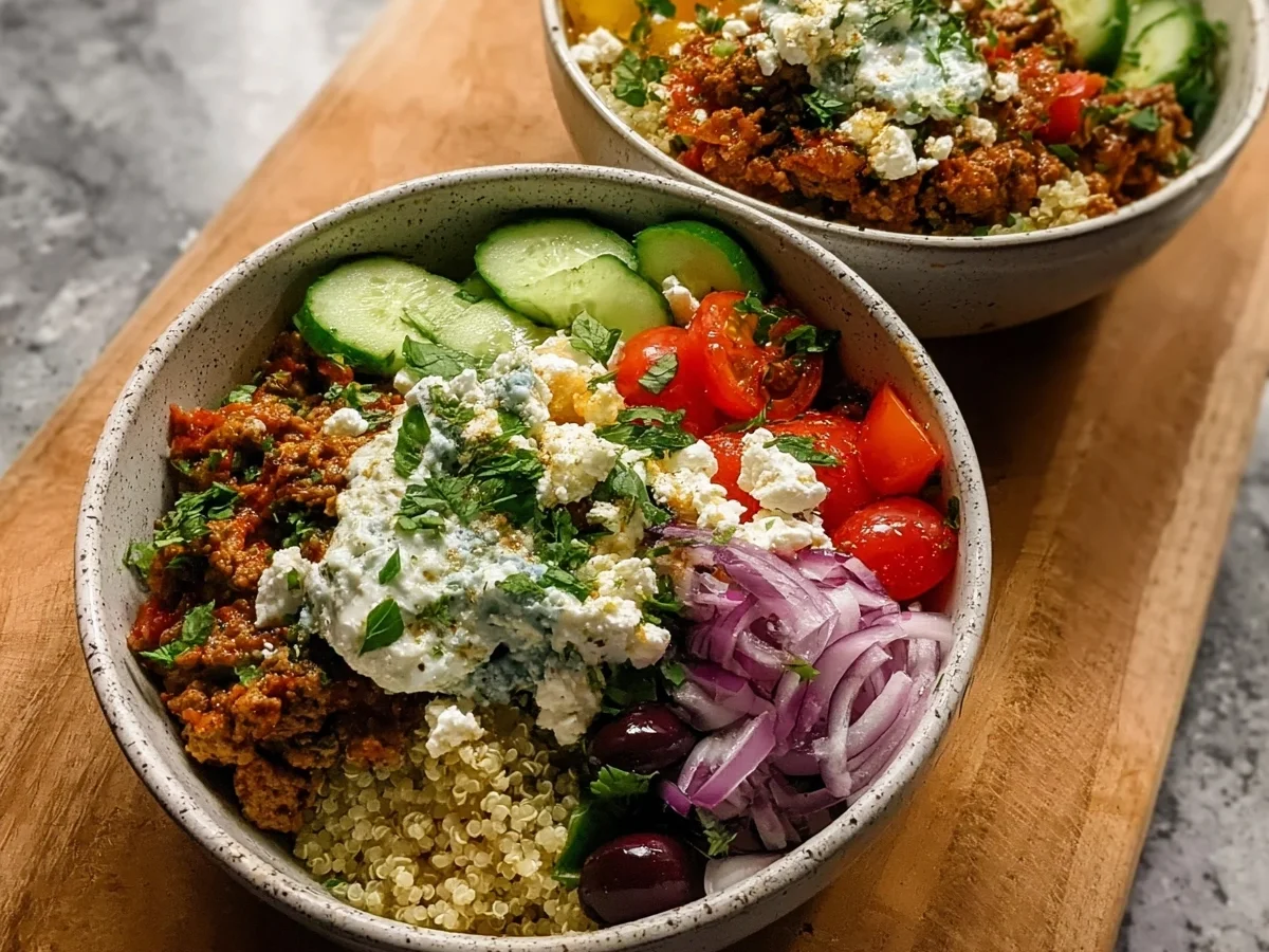 Mediterranean Ground Turkey Bowls | Healthy Meal Prep - Image 2