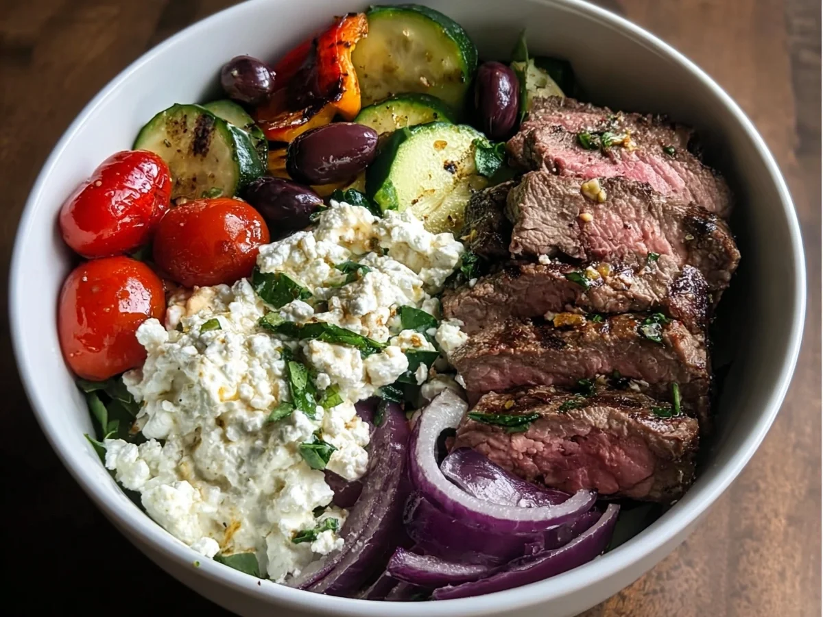 Mediterranean Steak Bowl: Protein-Packed & Meal Prep - Image 2