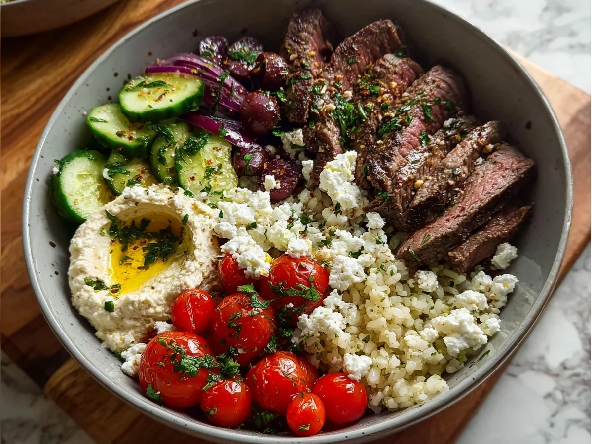 Mediterranean Steak Bowls: High-Protein & Flavorful - Image 1