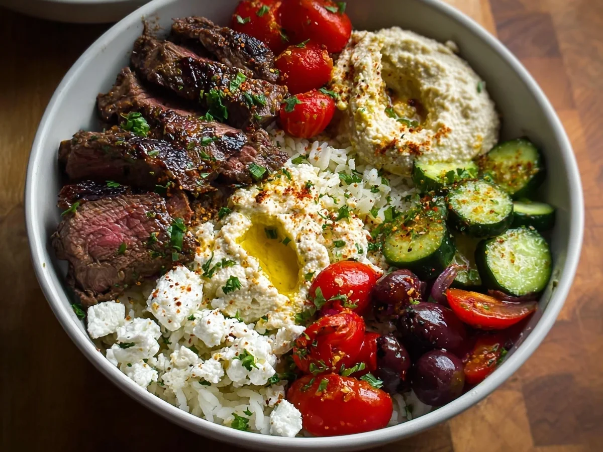 Mediterranean Steak Bowls: High-Protein & Flavorful - Image 2