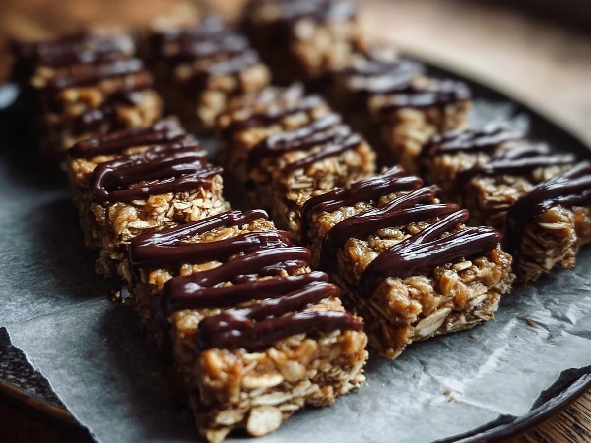 No-Bake Banana Peanut Butter Oatmeal Bars - Image 1
