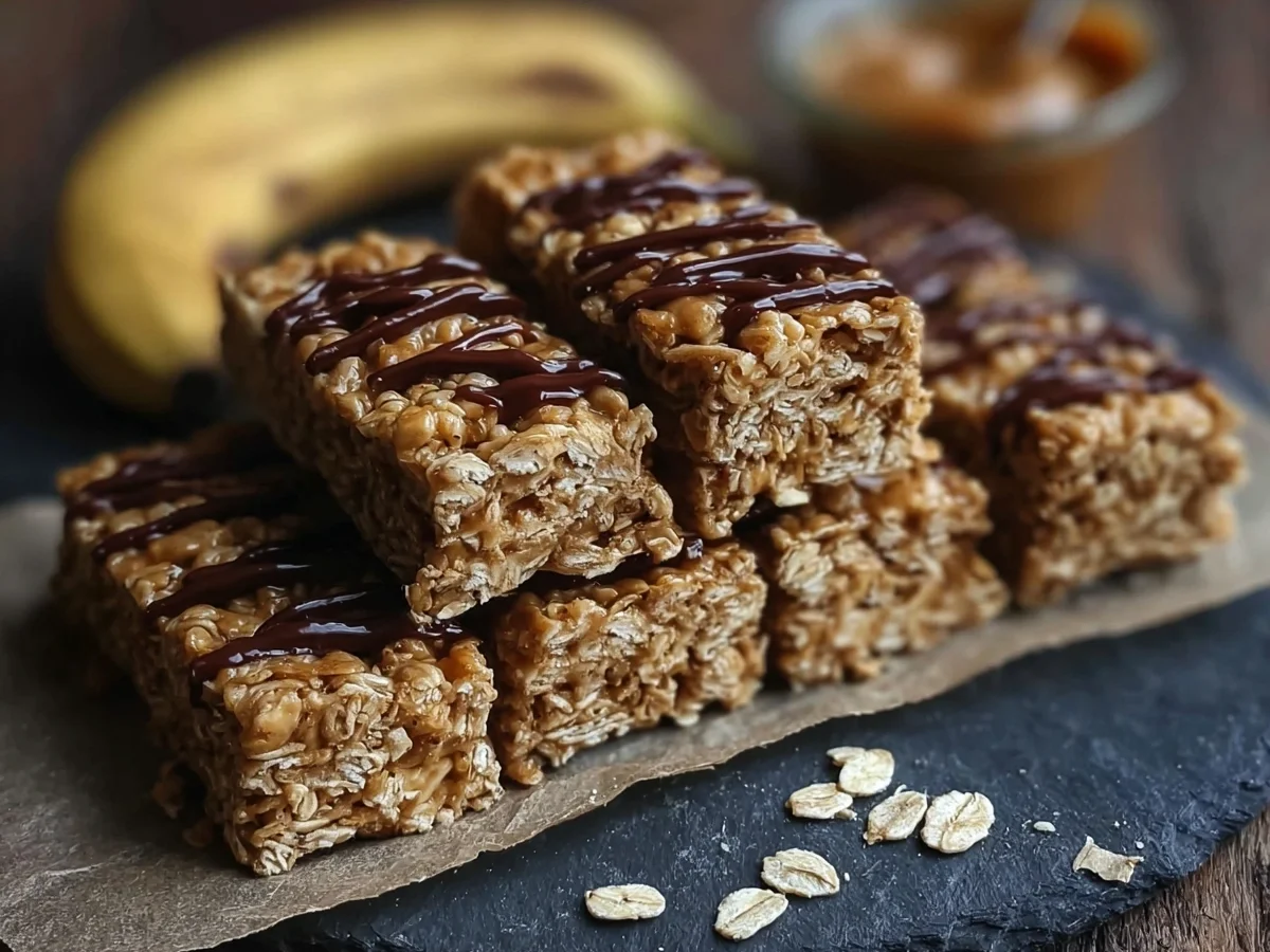 No-Bake Banana Peanut Butter Oatmeal Bars - Image 2