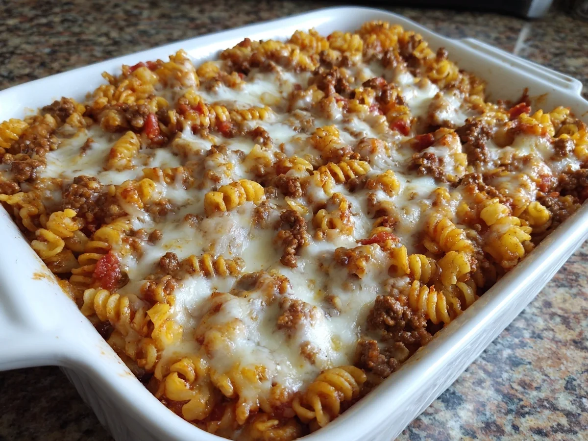 Protein Cottage Cheese Pasta Bake with Ground Beef - Image 1