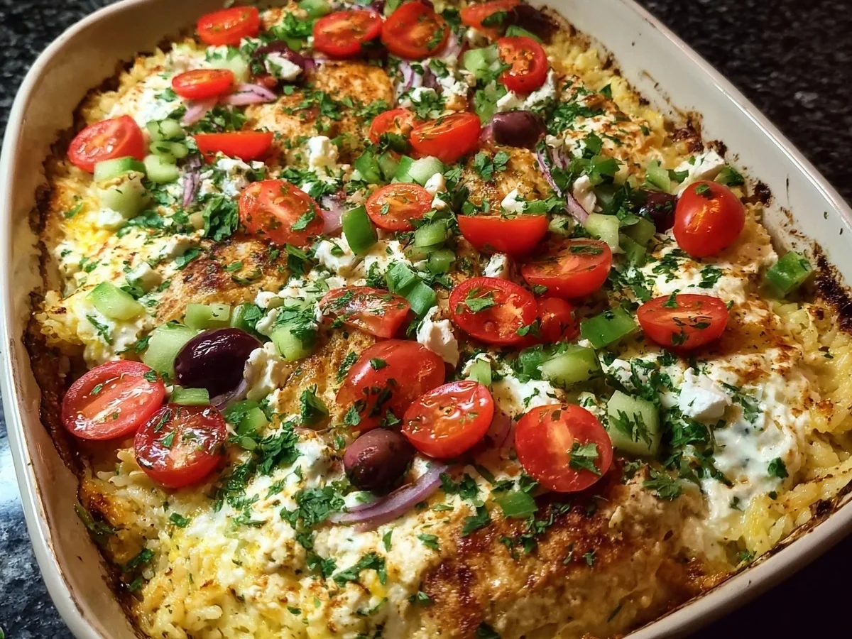 Quick Dump & Bake Chicken Tzatziki Casserole - Image 2