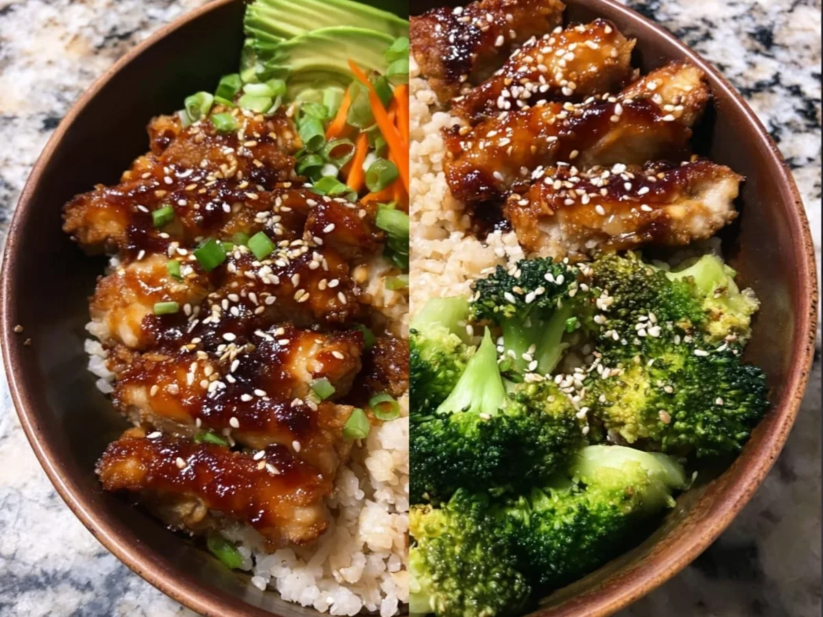 Quick Healthy Sticky Chicken Bowls for Family Dinner - Image 1