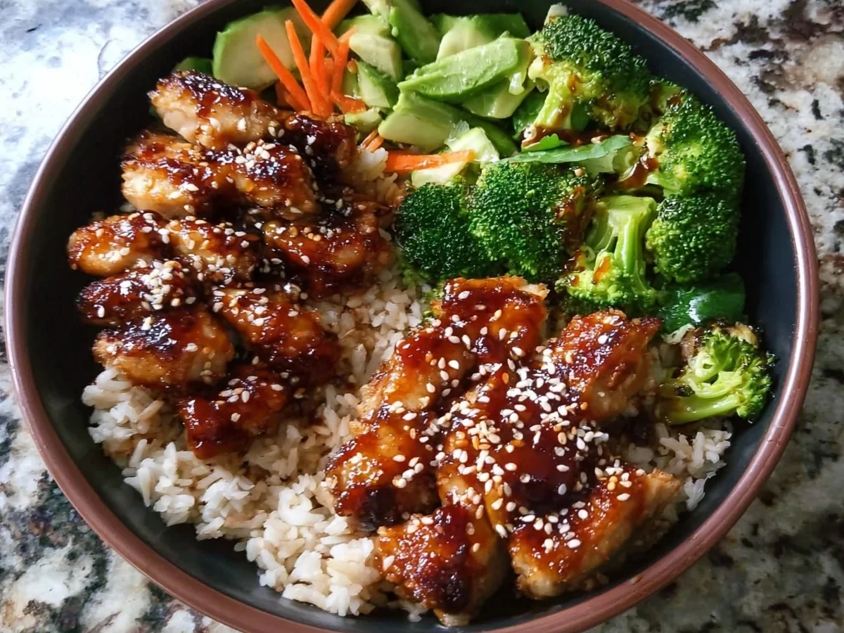 Quick Healthy Sticky Chicken Bowls for Family Dinner - Image 2