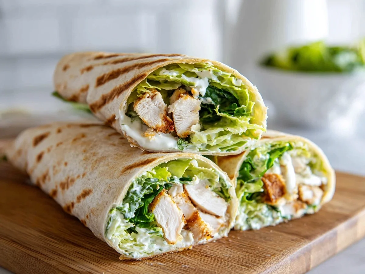 Quick High-Protein Chicken Caesar Wraps Recipe - Image 1