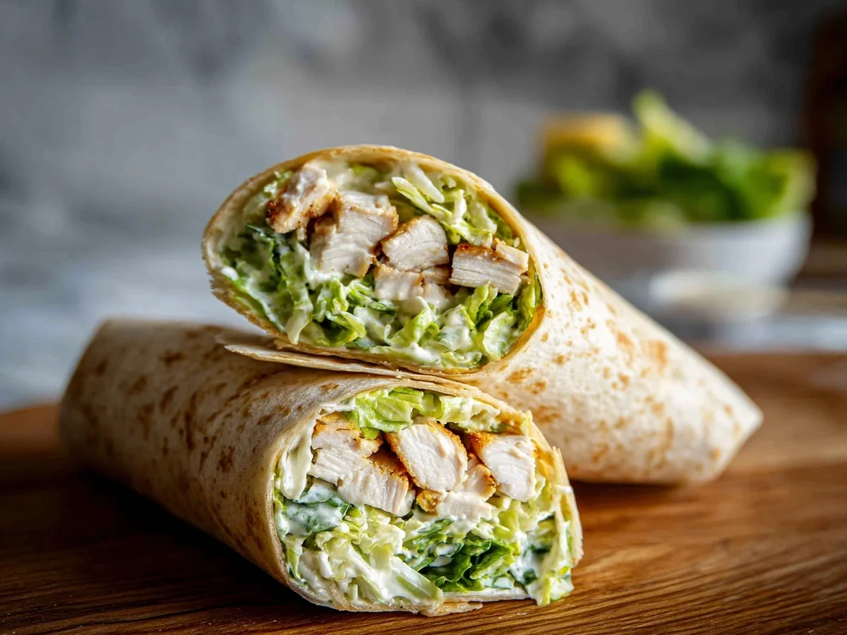 Quick High-Protein Chicken Caesar Wraps Recipe - Image 2