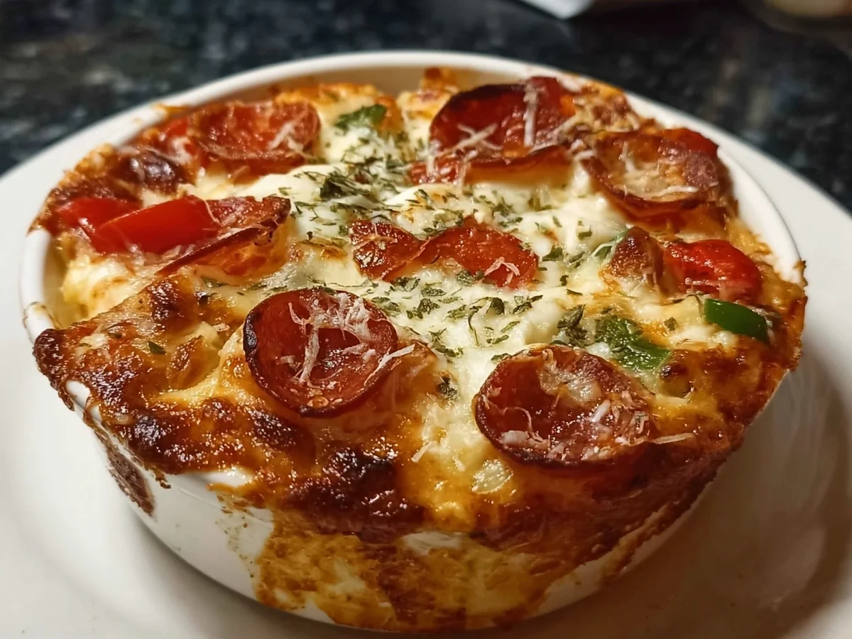 Quick High-Protein Cottage Cheese Pizza Bowl Dinner - Image 1