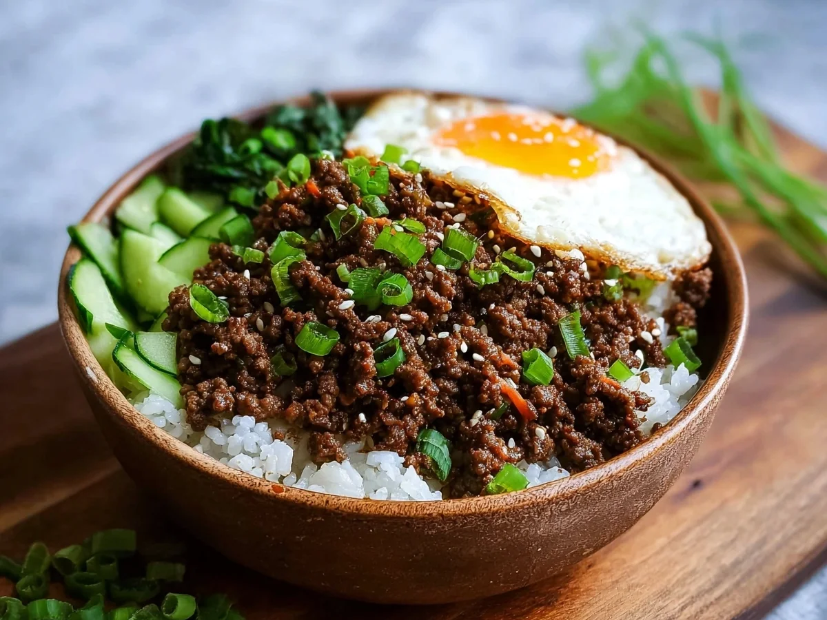 Quick Korean Ground Beef Bowl Recipe - Image 2