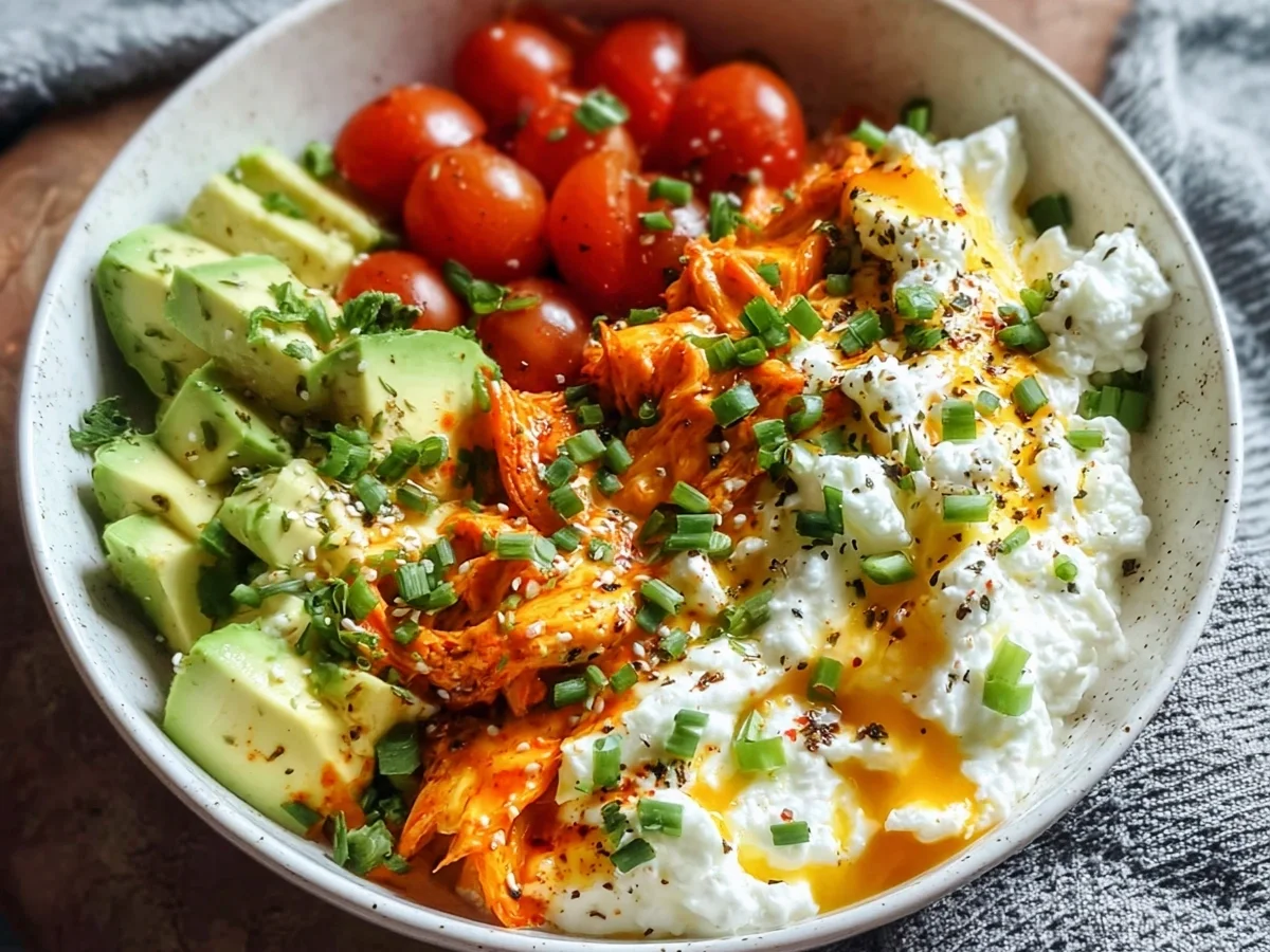Savory Cottage Cheese Bowl: Quick, Protein Breakfast - Image 1