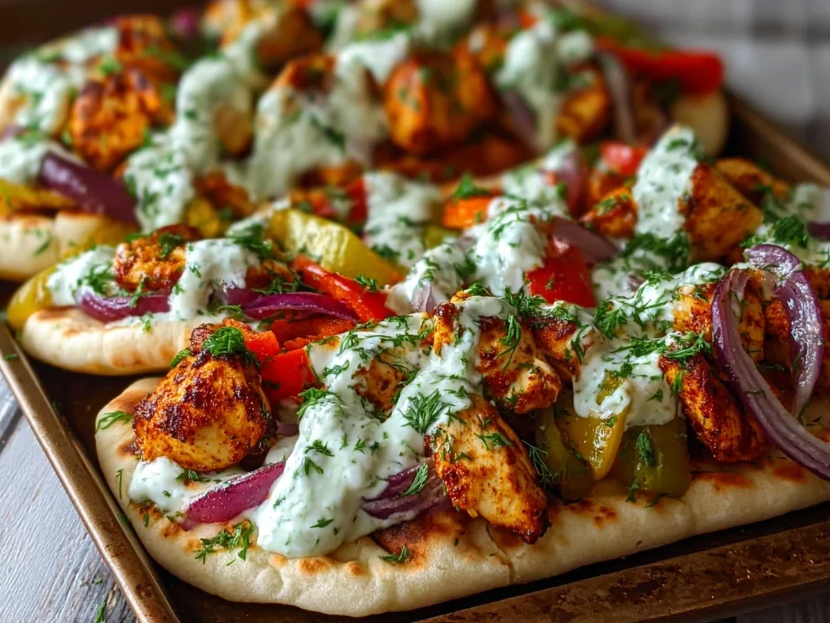 Sheet Pan Chicken Pitas with Herby Ranch - Image 1