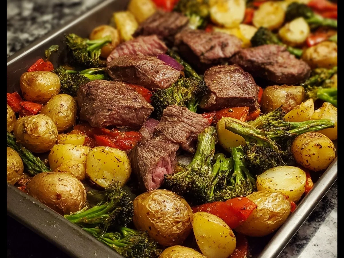 Sheet Pan Steak & Veggies: Quick One-Pan Dinner - Image 1