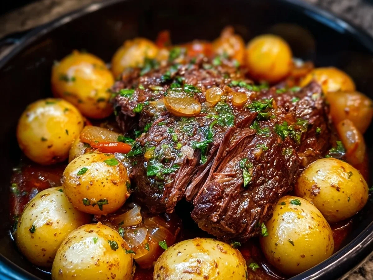 Slow Cooker Garlic Butter Beef & Potatoes - Image 2