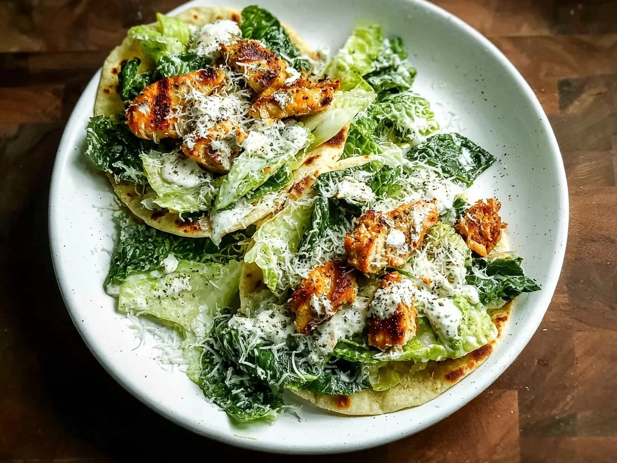 Smash Chicken Caesar Tacos: Quick High-Protein Dinner - Image 2
