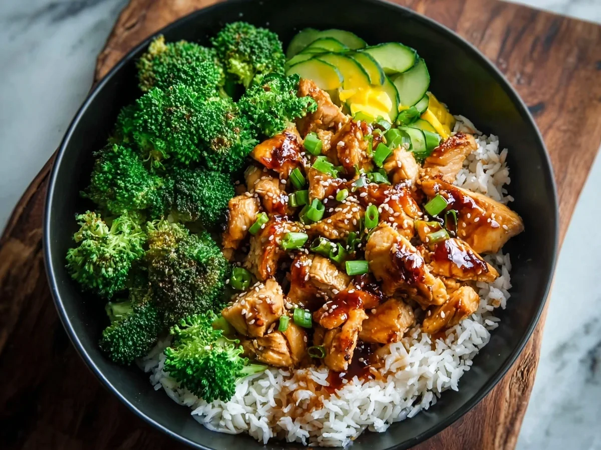 Sticky Chicken Bowls: Quick & Flavorful Dinner Recipe - Image 1