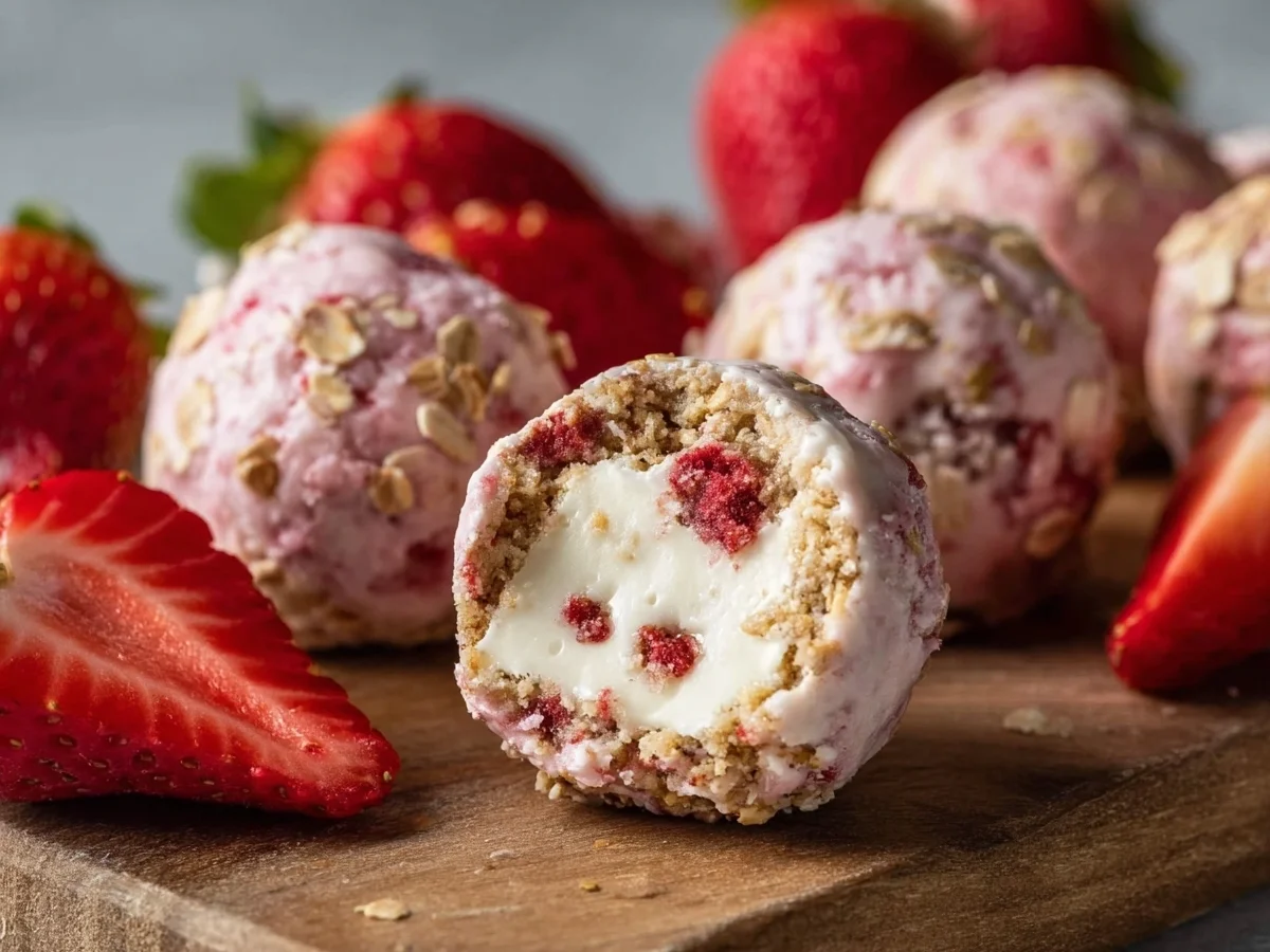 Strawberry Cheesecake Protein Balls | No Bake & 8g Protein - Image 2