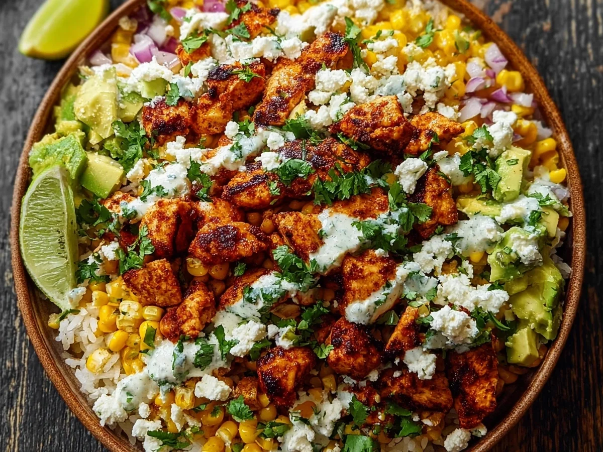 Street Corn Chicken Bowl: Easy Mexican Dinner - Image 1