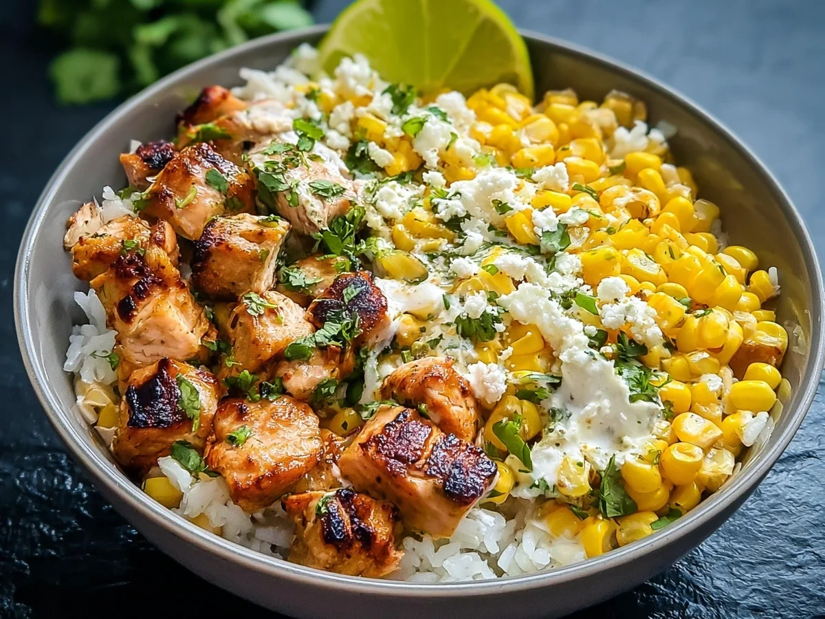 Street Corn Chicken Rice Bowl: High Protein Meal Prep - Image 2
