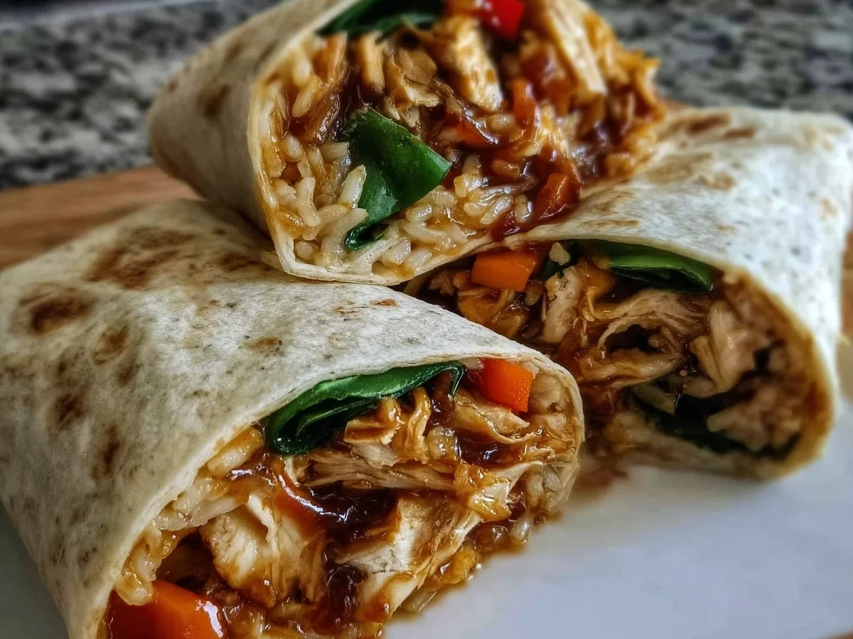 Sweet Chili Chicken Wraps: Quick & Easy Meal Prep - Image 1