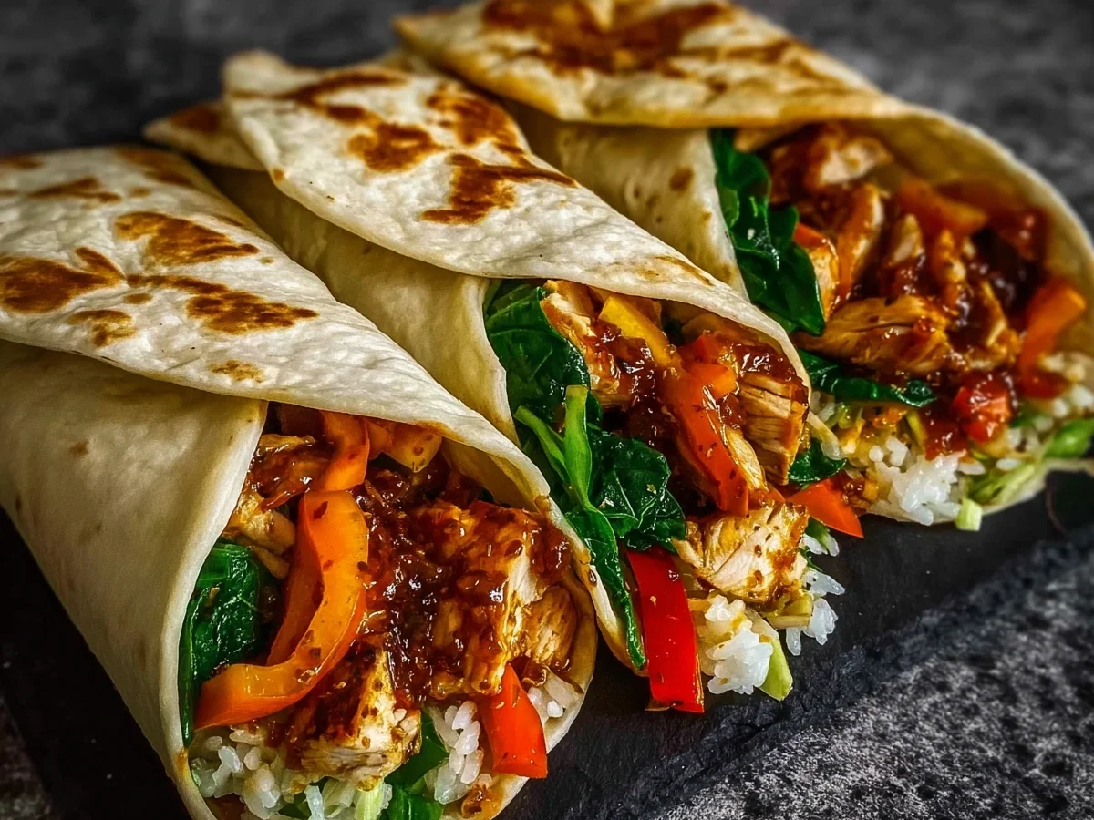 Sweet Chili Chicken Wraps: Quick & Easy Meal Prep - Image 2