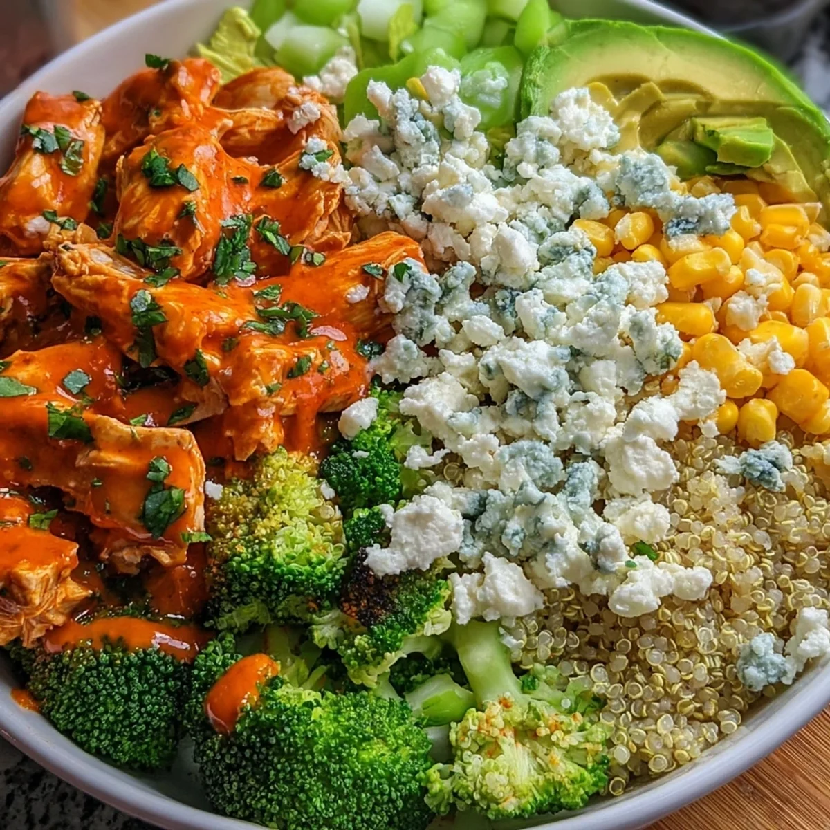 Buffalo Chicken Bowls: High Protein Meal Prep
