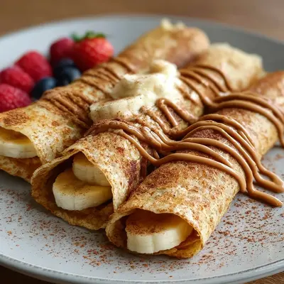 Cinnamon Roll Protein Crepes: 40g Protein (No Powder)