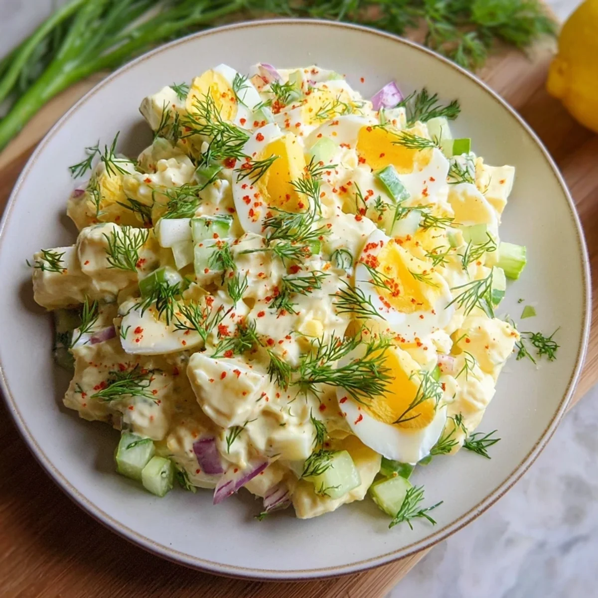 Creamy Cottage Cheese Egg Salad: High Protein Recipe