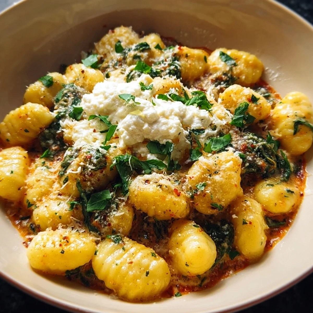Creamy Millionaire Gnocchi & Herbed Ricotta