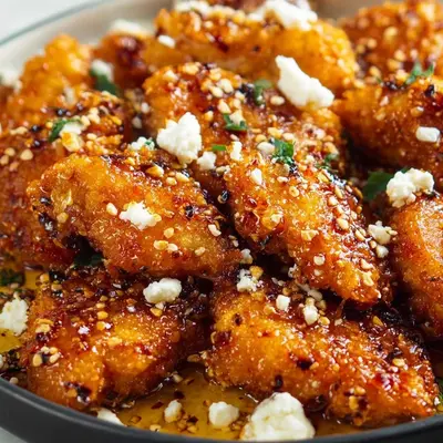 Crispy Hot Honey Feta Chicken - Quick & High Protein Dinner