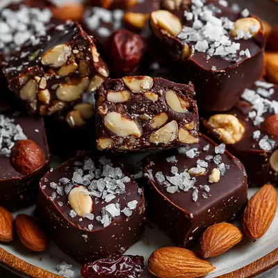 Dark Chocolate Sea Salt Nut Bars: Healthy Snack