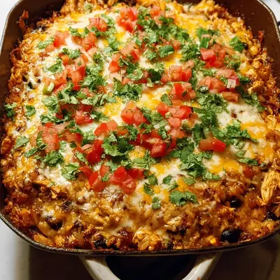 Easy Chicken Burrito Casserole for Dinner