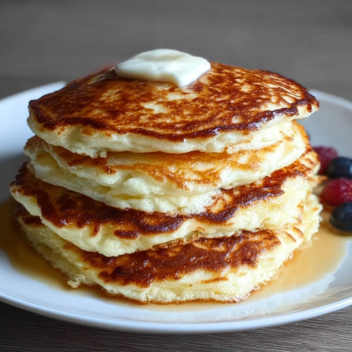 Fluffy High Protein Cottage Cheese Pancakes
