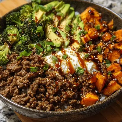 Ground Beef Hot Honey Bowl: High-Protein Meal Prep