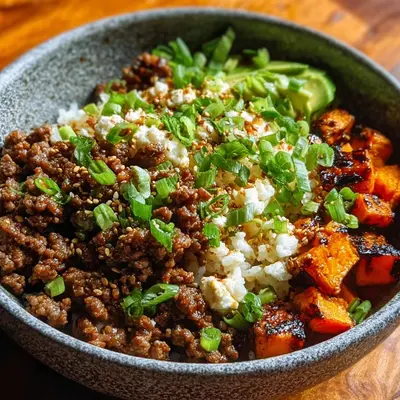 Ground Beef Hot Honey Bowl: Sweet, Spicy & Savory