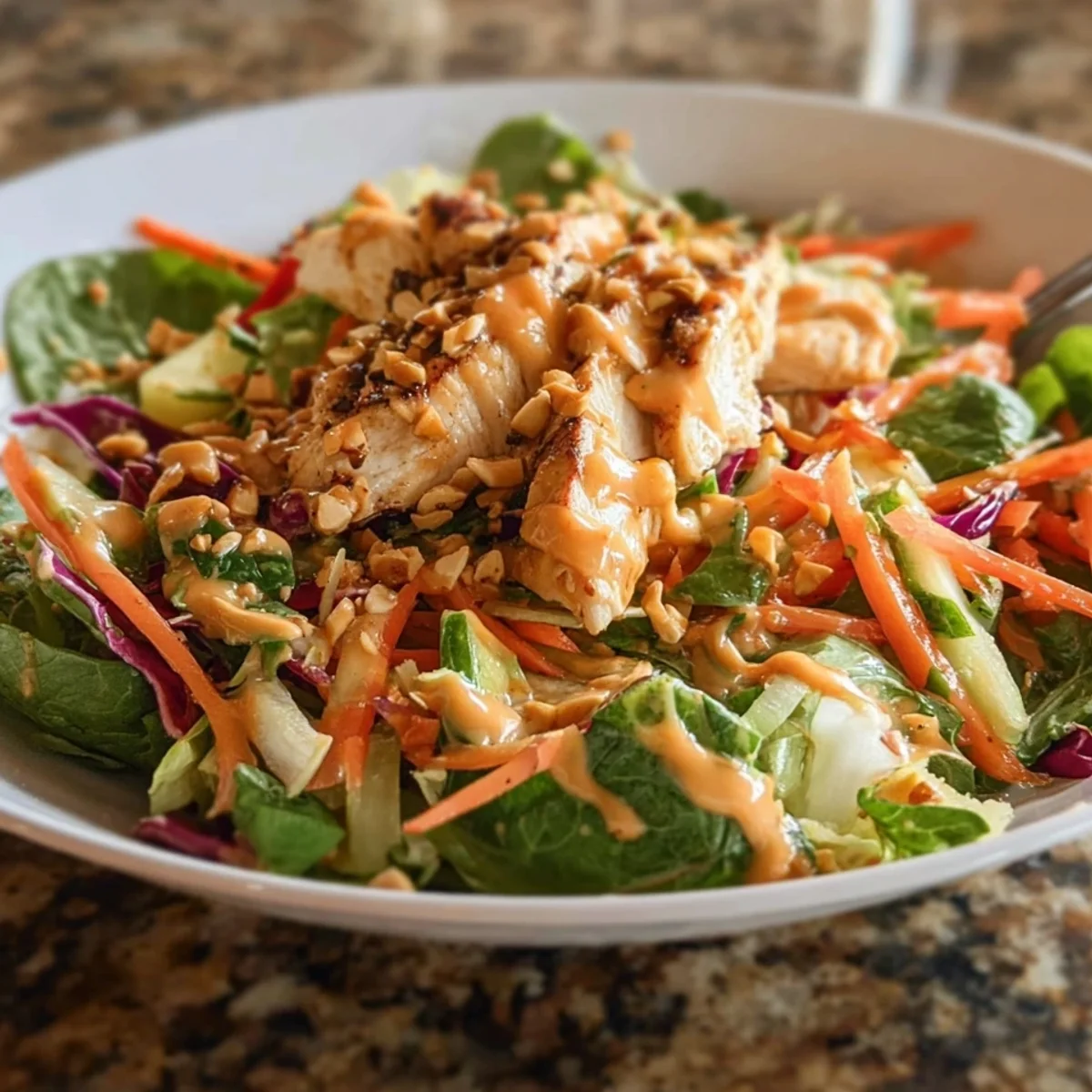 Healthy Bang Bang Chicken Salad: 30-Min Meal Prep