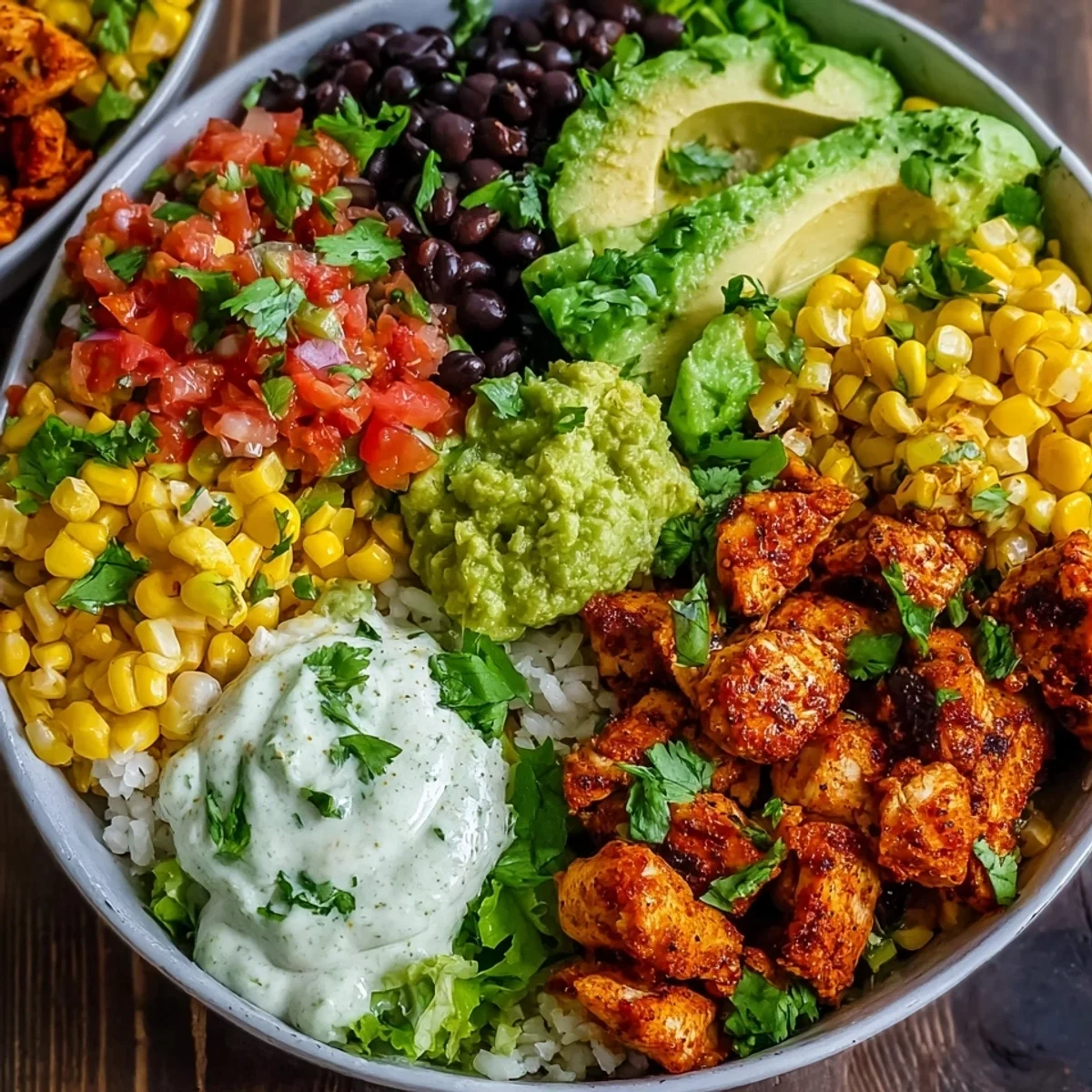 Healthy Chicken Taco Bowls: Quick High-Protein Dinner