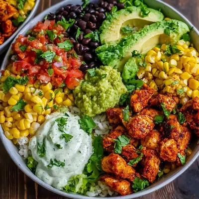 Healthy Chicken Taco Bowls: Quick High-Protein Dinner