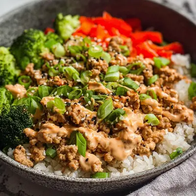 Healthy Ground Turkey Rice Bowls: High-Protein Meal