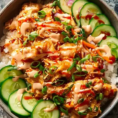High-Protein Bang Bang Chicken Bowl