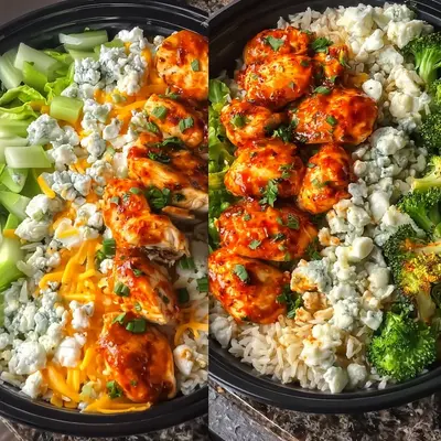High-Protein Buffalo Chicken Bowls for Meal Prep