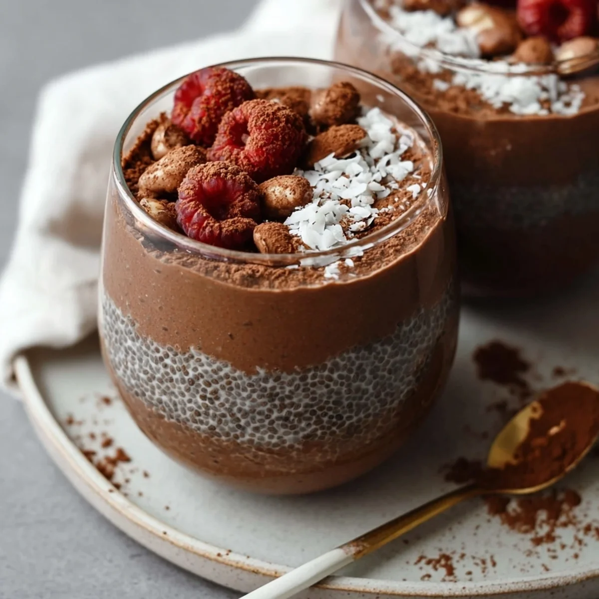 High Protein Chocolate Chia Pudding - Easy Meal Prep