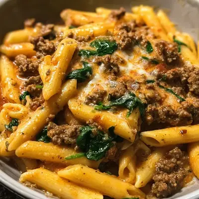 High Protein Creamy Beef Pasta for Quick Dinner