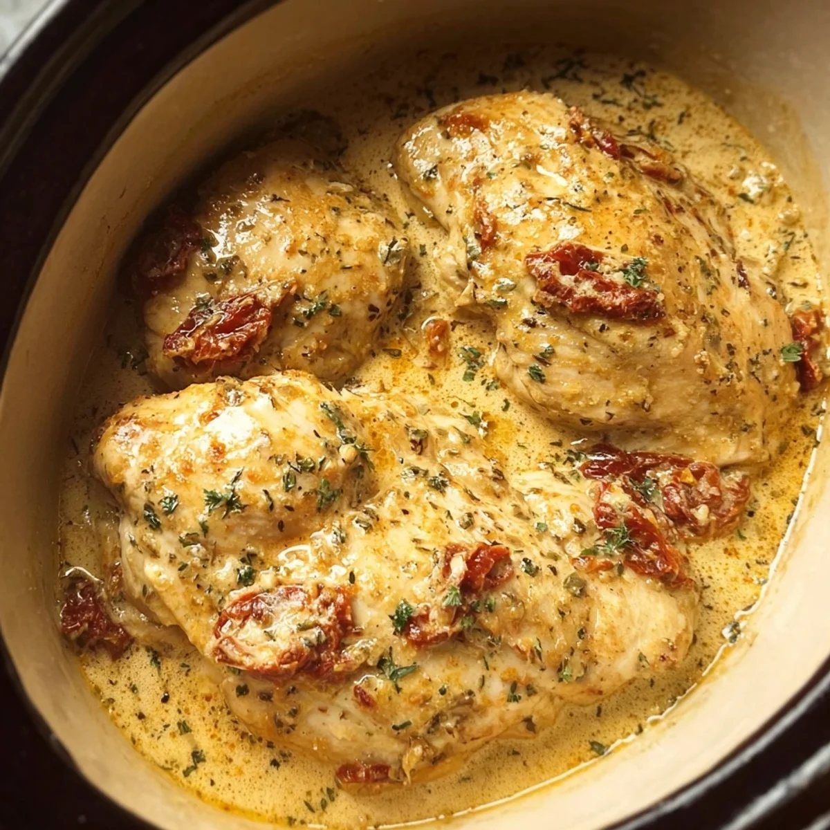 High Protein Crockpot Marry Me Chicken Recipe