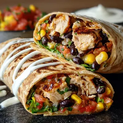 High-Protein Southwest Chicken Wraps