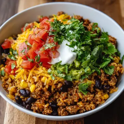High-Protein Taco Rice Bowl: Quick Weeknight Dinner