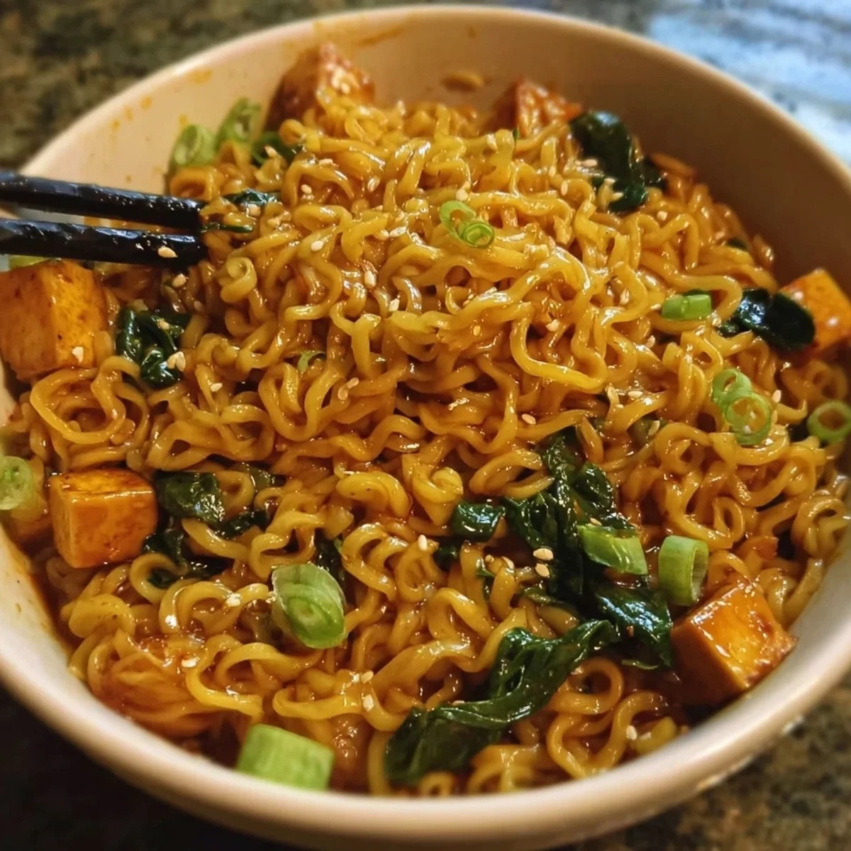 High Protein Vegan Ramen Noodles: Easy Saucy Dinner
