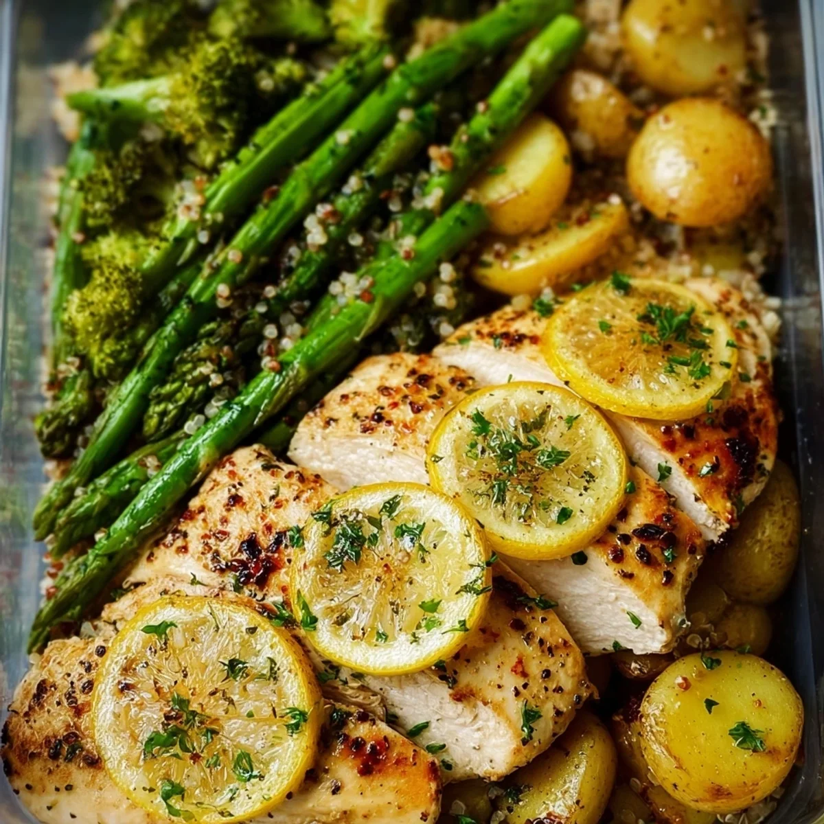 Lemon Garlic Chicken Meal Prep: High Protein Recipe